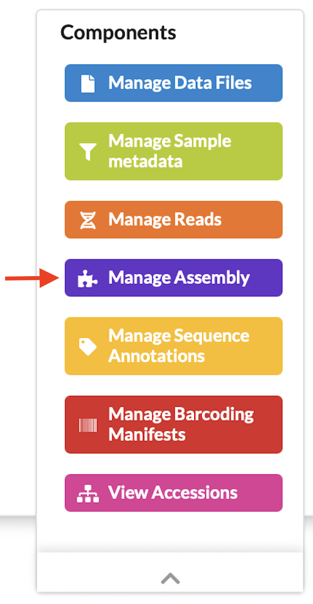 Assembly profile component button